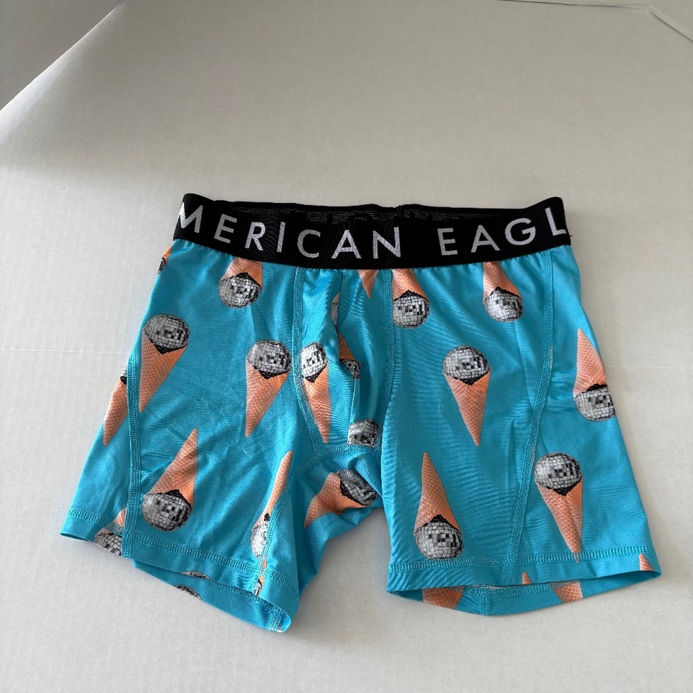 American Eagle Outfitters Turquoise Ice Cream Cone Boxer Briefs